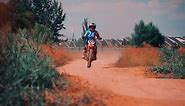 WOW Youth Kids Motocross BMX MX ATV Dirt Bike Helmet Star Matt Orange
