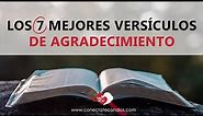 ☀️ Los 7 Mejores Versículos de Agradecimiento 🔴 Pasajes Bíblicos de Gratitud Narrados Reina Valera