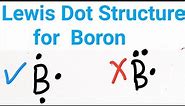 Lewis Dot Structure for Boron||How do you draw the Lewis Dot structure or symbol for Boron atom?