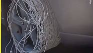 Making a tire out of iPhone charging cables