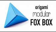 Modular Origami 'Fox Box' Tutorial - DIY - Paper Kawaii