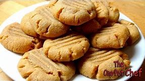 3 Ingredient Peanut Butter Cookies | One Pot Chef