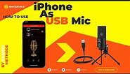 How to use iPhone as Mic for pc | best iphone microphone