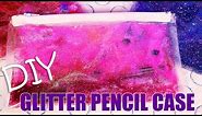 DIY Liquid Glitter Pencil Case