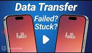Transfer Data to New 15 iPhone Failed? Data Transfer Canceled? Time Remaining 1 Minute? Fixed!!!!