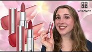 GIVENCHY Le Rouge Sheer Velvet Lipsticks | Swatches, Demo, Comparisons, Wear Test, & More