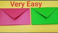 How to make paper Envelope -No glue or tape, very easy DIY