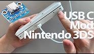 How to mod a USB C charging port to a Nintendo 3DS