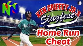 Ken Griffey Jr.'s Slugfest Guaranteed Home Run Cheat - The BEST N64 Game Cheat - RetroPie Guy