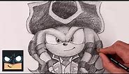 How To Draw Knuckles the Dread | Sonic Prime Sketch Tutorial