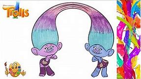 Coloring Trolls: Satin & Chenille Coloring Book & Pages