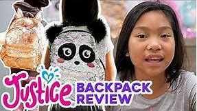 GIRLS BACKPACK REVIEW 💗 JUSTICE