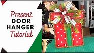 Christmas Present Box Door Hanger Tutorial