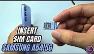 How to Install a SIM Card to Samsung Galaxy A54 5G