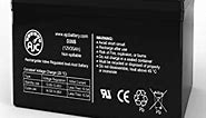 AJC Battery Compatible with Yuasa Enersys NP35-12 12V 35Ah Sealed Lead Acid Battery