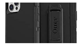 OtterBox iPhone 12 & iPhone 12 Pro Defender Series Case - BLACK, rugged & durable, with port protection, includes holster clip kickstand