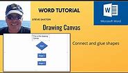 This video explains how to use the drawing canvas in Microsoft Word