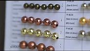 ball chain size and color chart