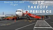 Jet2 Takeoff at Newcastle Airport | Thrilling Boeing 737-800 Flight Experience!
