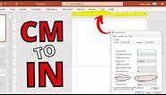 Change PowerPoint Measurement Units from CM to Inches in a Snap (The Effortless Method)