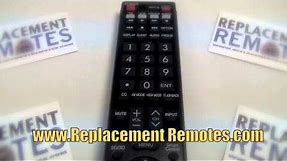 SHARP GB118WJSA LED TV Remote PN: RRMCGB118WJSA - www.ReplacementRemotes.com