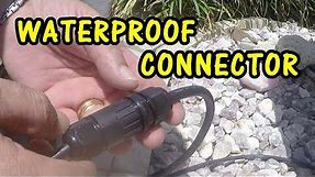 HOW TO WIRE a WATERPROOF CONNECTOR IP68 | WEATHERPROOF CONNECTOR