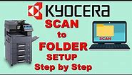 How to configure scan to pc on Kyocera TASKalfa 3212i | Scan file direct save in PC in Hindi 2023