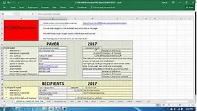 (2021) How to print to IRS 1099-MISC/NEC/INT forms with excel spreadsheet template.
