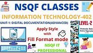 Apply Style using Fill Format mode class 10|| Fill Format mode in Writer||Apply style in openoffice