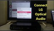 Connect LG TV And Hometheater With Optical Cable, How To