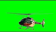 Real Helicopter 1080p - Green Screen