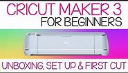 Cricut Maker 3: Unboxing, Set up and Making your 1st Cut!