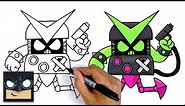 How To Draw Virus 8-Bit | Brawl Stars