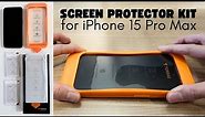 Torras Screen Protector Kit for iPhone 15 Pro Max - Installation Demo + Review