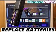 Hisense VIDAA Smart TV: How To Change Batteries On TV Remote | Replace TV Remote Batteries