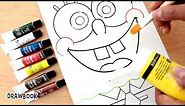 How to Draw and Paint SPONGEBOB | Acrylic Paint on Canvas