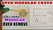 How To Open Modular switch board cover | Modular plate ko kaise Remov karen. | srmp technical
