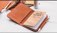 Making a Leather Notebook Wallet w/ Pen Holder