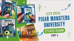 Let's Open: Pixar Monsters University Sticker Album - Part 2 - Violet Hollow