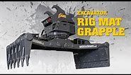 AMI Attachments - Excavator Rig Mat Grapple