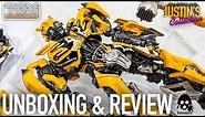 Transformers The Last Knight Bumblebee Threezero DLX Diecast Unboxing & Review