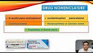 Drug Nomenclature | Generic name | USAN | BAN | INN | WHO | Naming of Drug | General Pharmacology