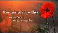Lest We Forget - Remembrance Day 2018