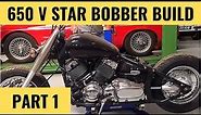 Bobber Build Yamaha V Star Dragstar XVS 650 AIS Removal