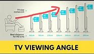 TV VIEW ANGLE AND DISTANCE