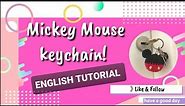 Mickey Mouse keychain crochet DIY tutorial