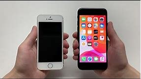 iPhone SE 2nd gen & iPhone 5S/SE 1st gen Size Comparison