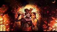 Beautiful Radha Krishna Motion background wallpaper with Meditative Music