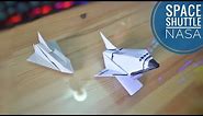 How to make 3D Origami Space Shuttle Nasa - Step by step -