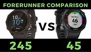 Forerunner 245 VS Forerunner 45 - Garmin Smartwatch Feature Comparison and Review